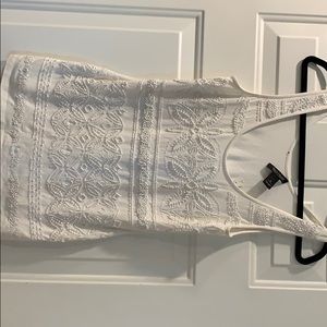 White & Black House Beaded Top